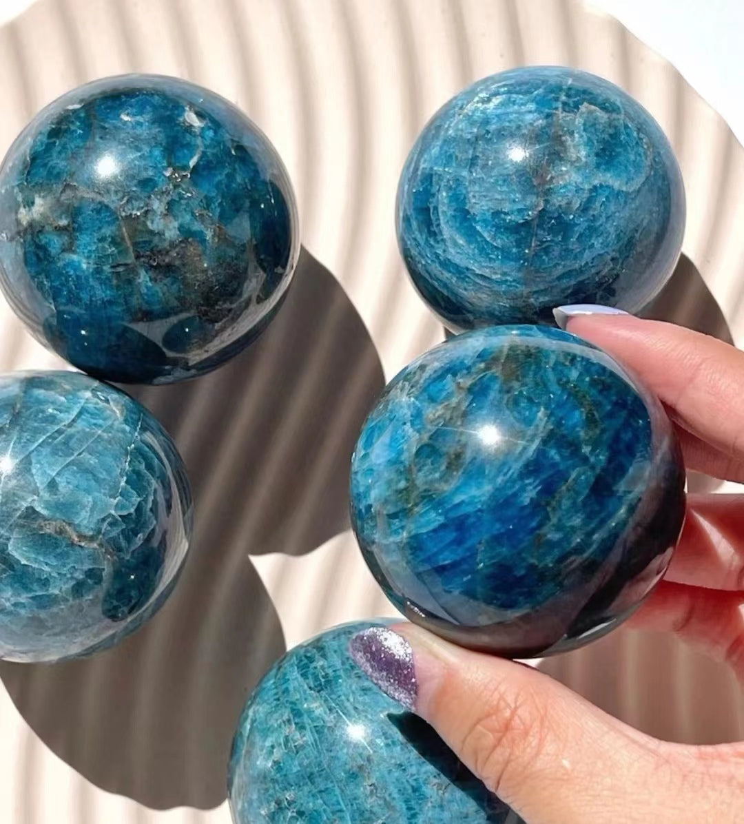 Blue Apatite - strengthen and enhance the bond
