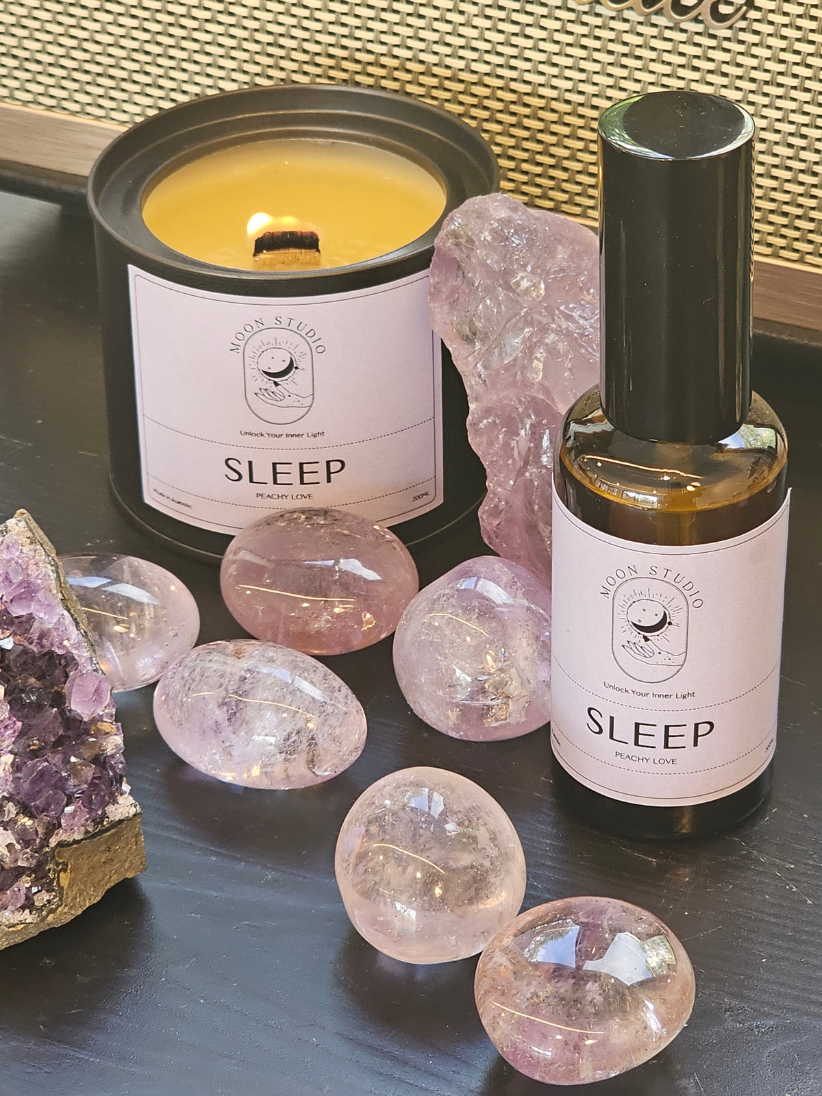 Amethyst sleep ritual kit for calm and sleep collection