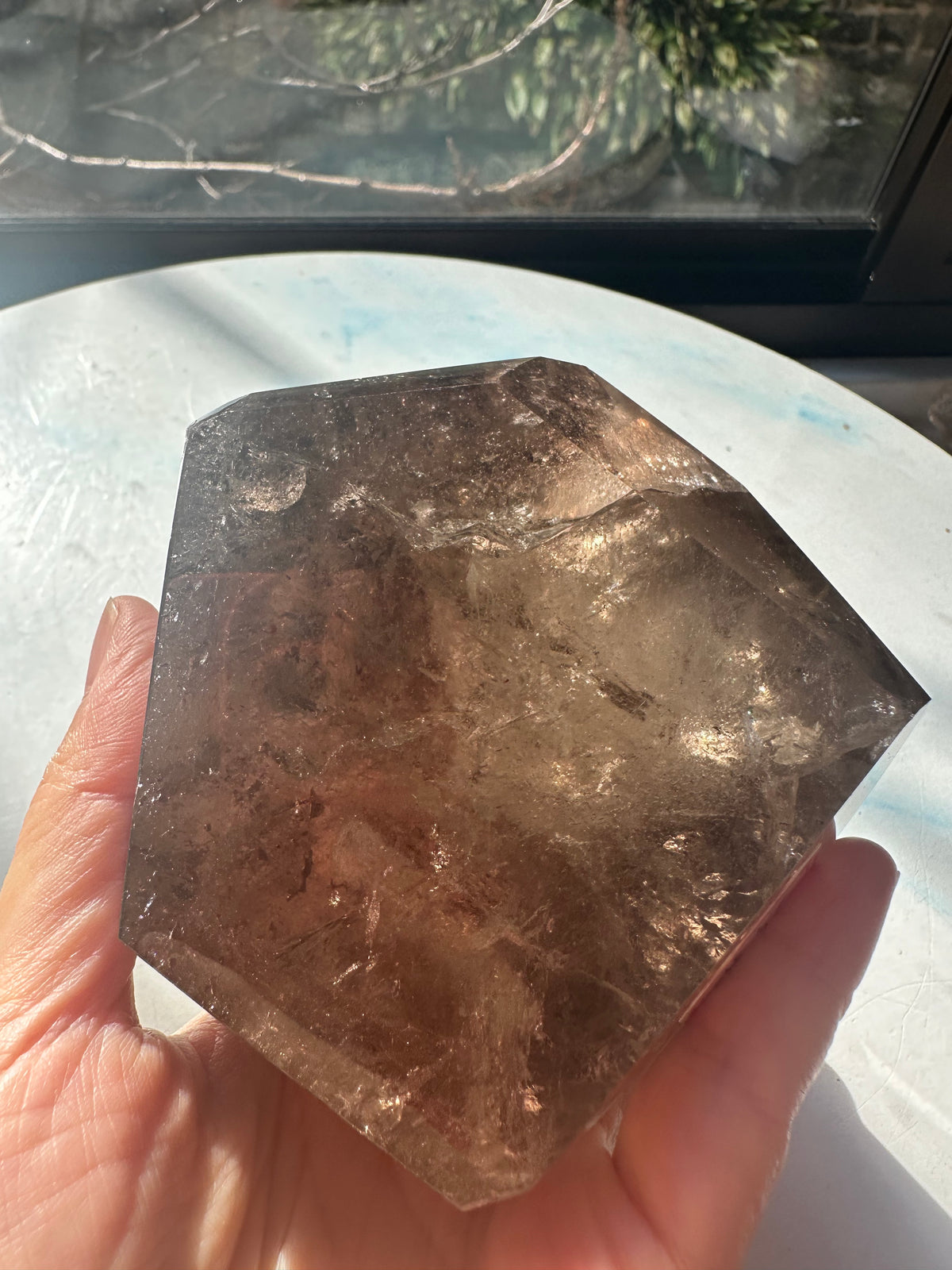 Brazilian Smoky Quartz Freeform with Deep Smoky Colour | 910g 9.4cm Exact Piece #12