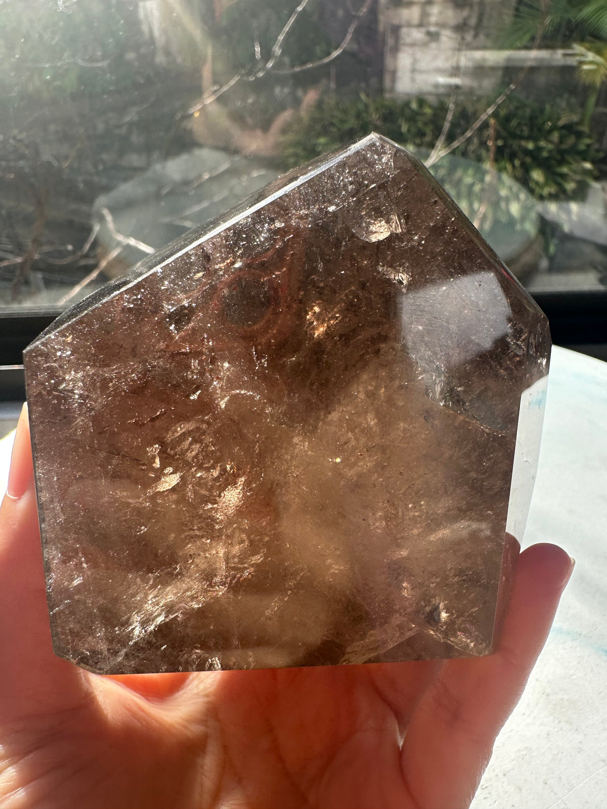 Brazilian Smoky Quartz Freeform with Deep Smoky Colour | 910g 9.4cm Exact Piece #12