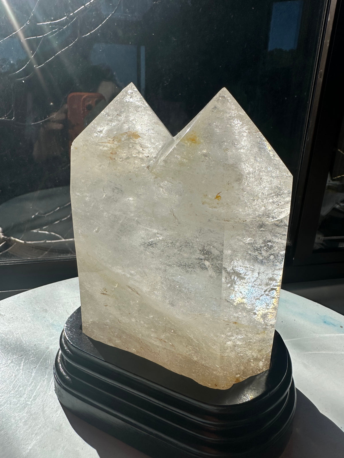 Brazilian Clear Quartz Twin Tower with Paired Points | 2kg 15.4cm Exact Piece