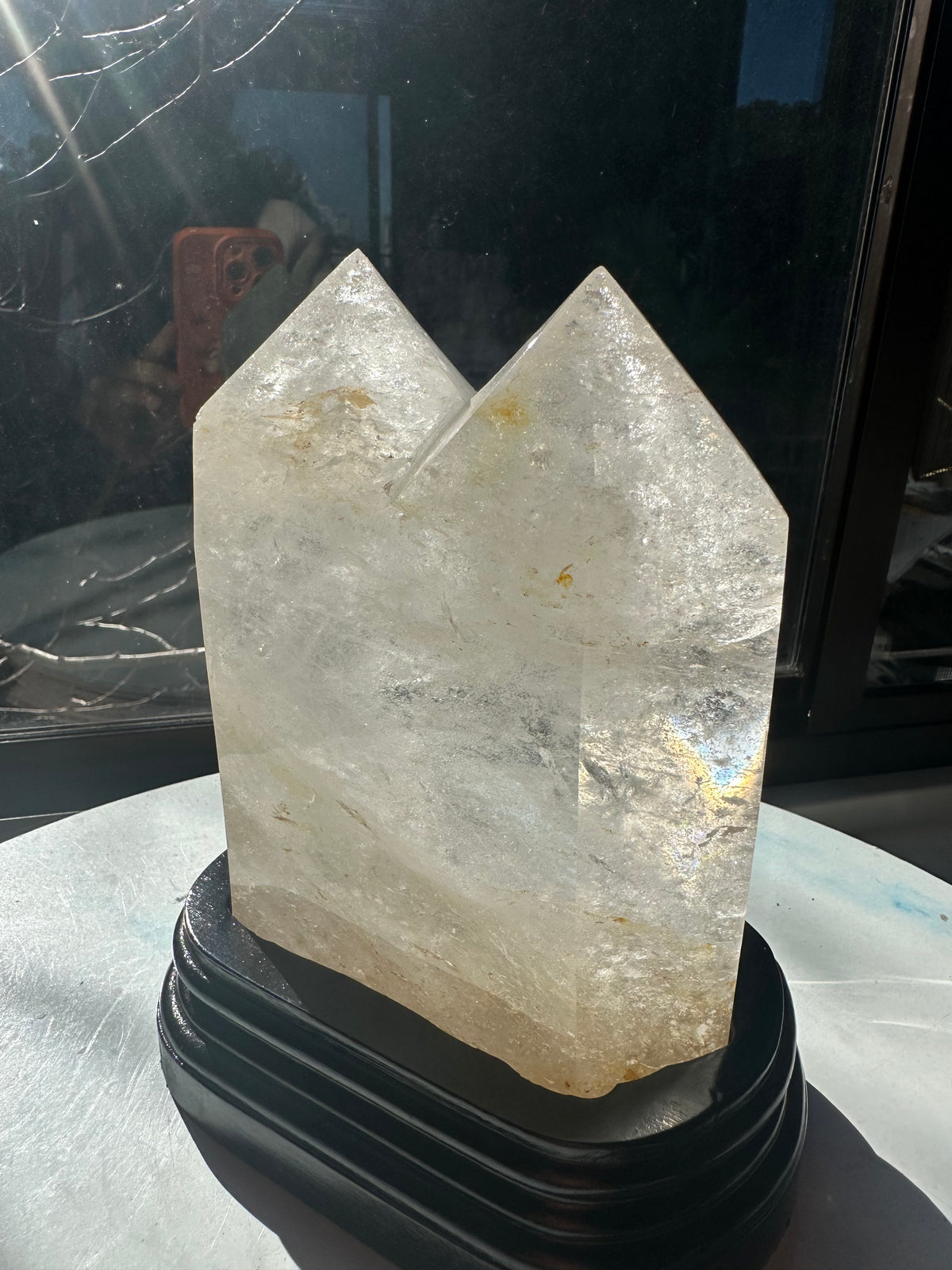 Brazilian Clear Quartz Twin Tower with Paired Points | 2kg 15.4cm Exact Piece
