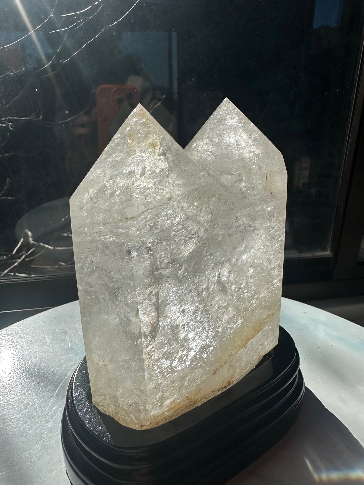 Brazilian Clear Quartz Twin Tower with Paired Points | 2kg 15.4cm Exact Piece