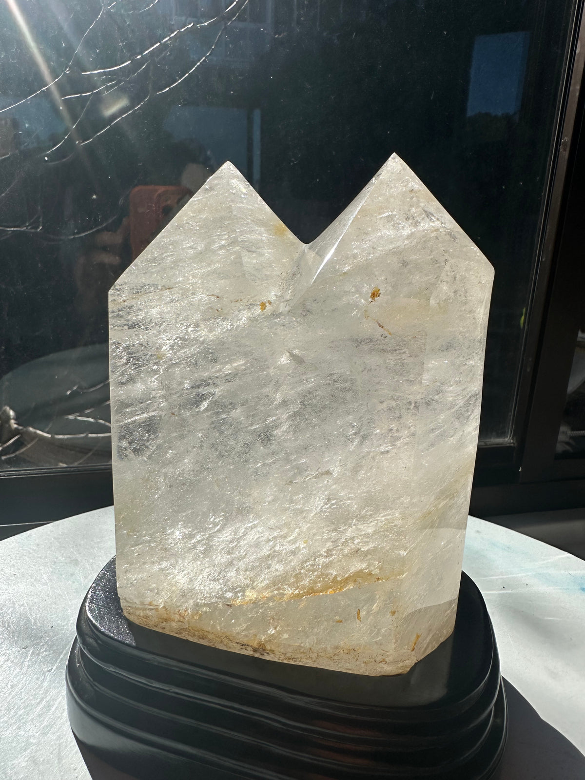 Brazilian Clear Quartz Twin Tower with Paired Points | 2kg 15.4cm Exact Piece