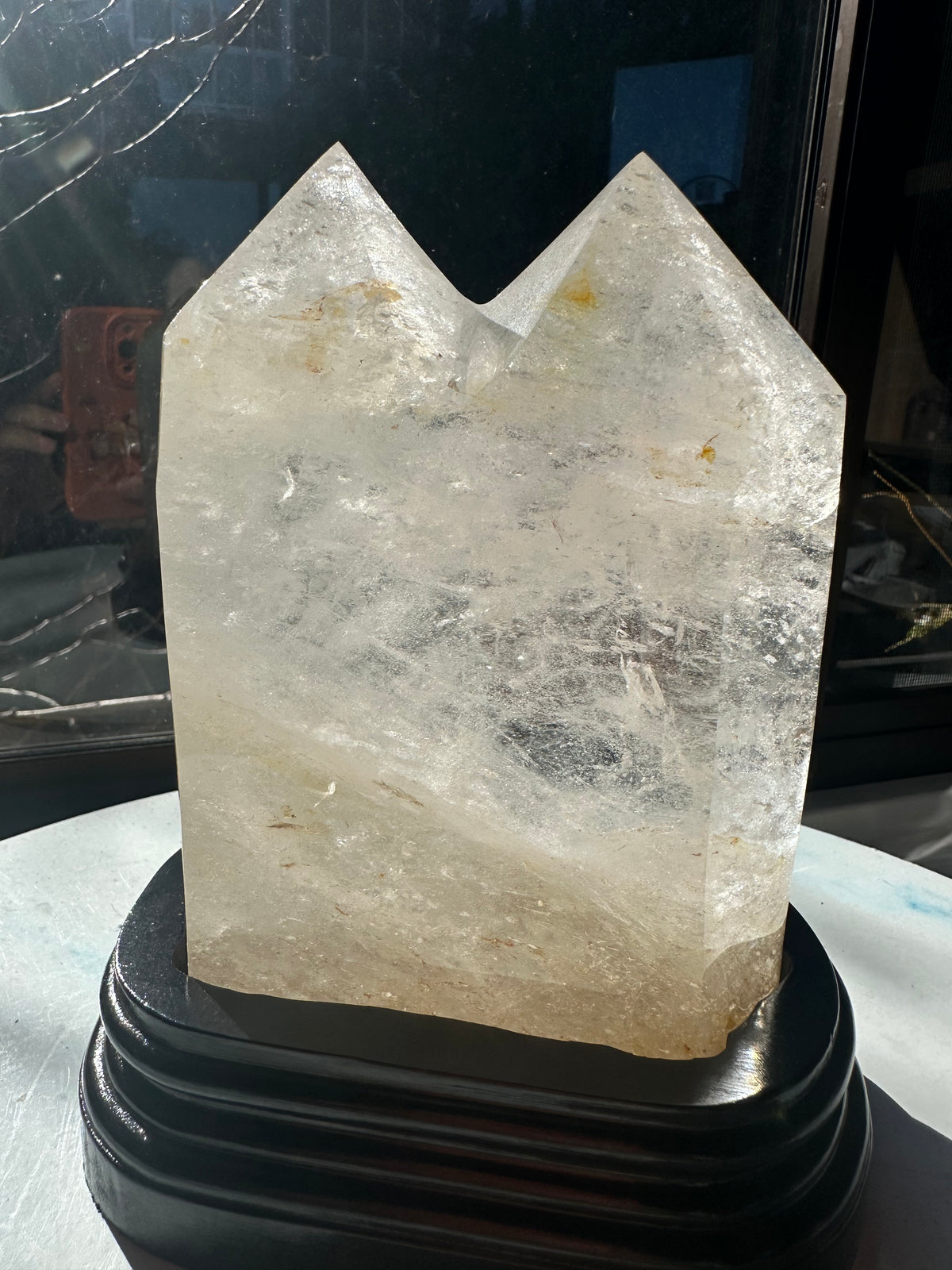 Brazilian Clear Quartz Twin Tower with Paired Points | 2kg 15.4cm Exact Piece
