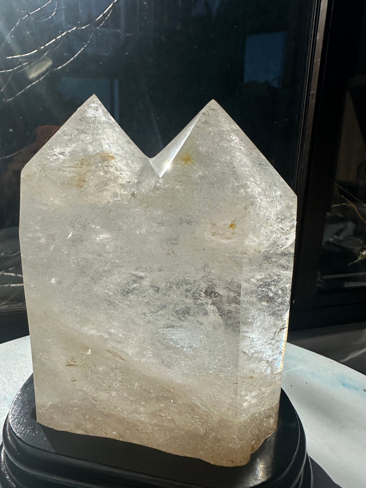 Brazilian Clear Quartz Twin Tower with Paired Points | 2kg 15.4cm Exact Piece
