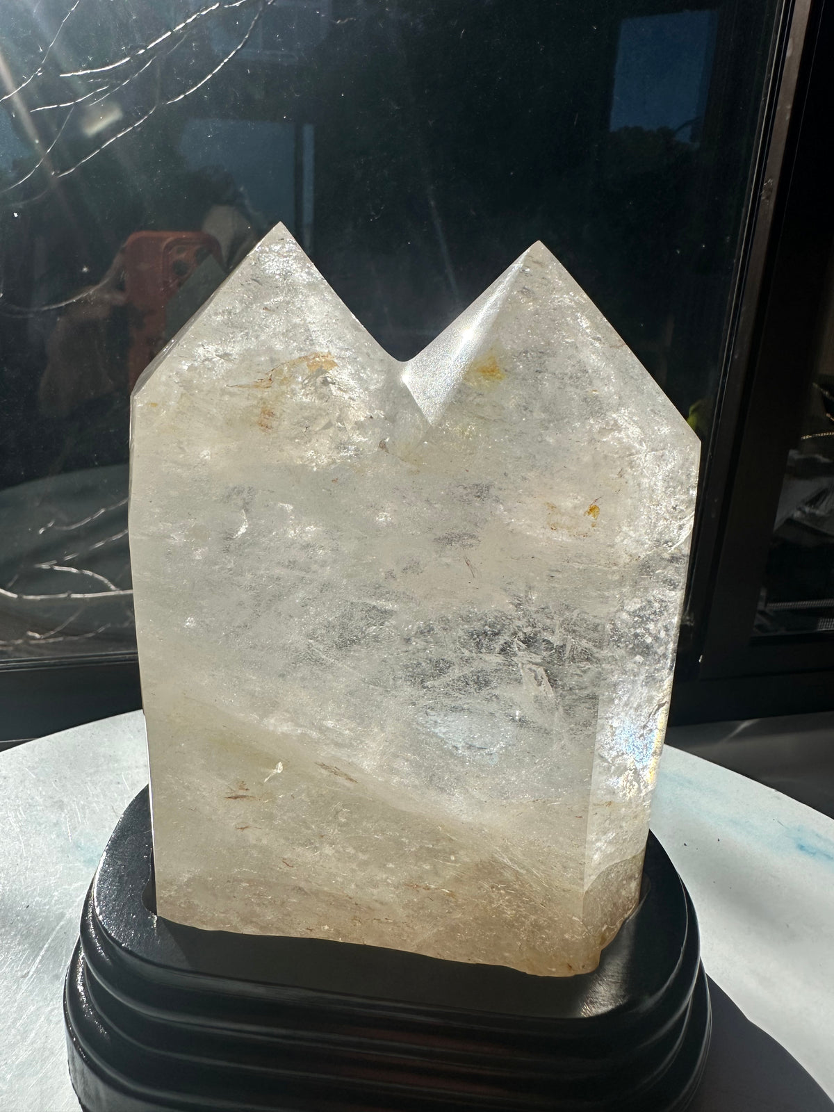 Brazilian Clear Quartz Twin Tower with Paired Points | 2kg 15.4cm Exact Piece