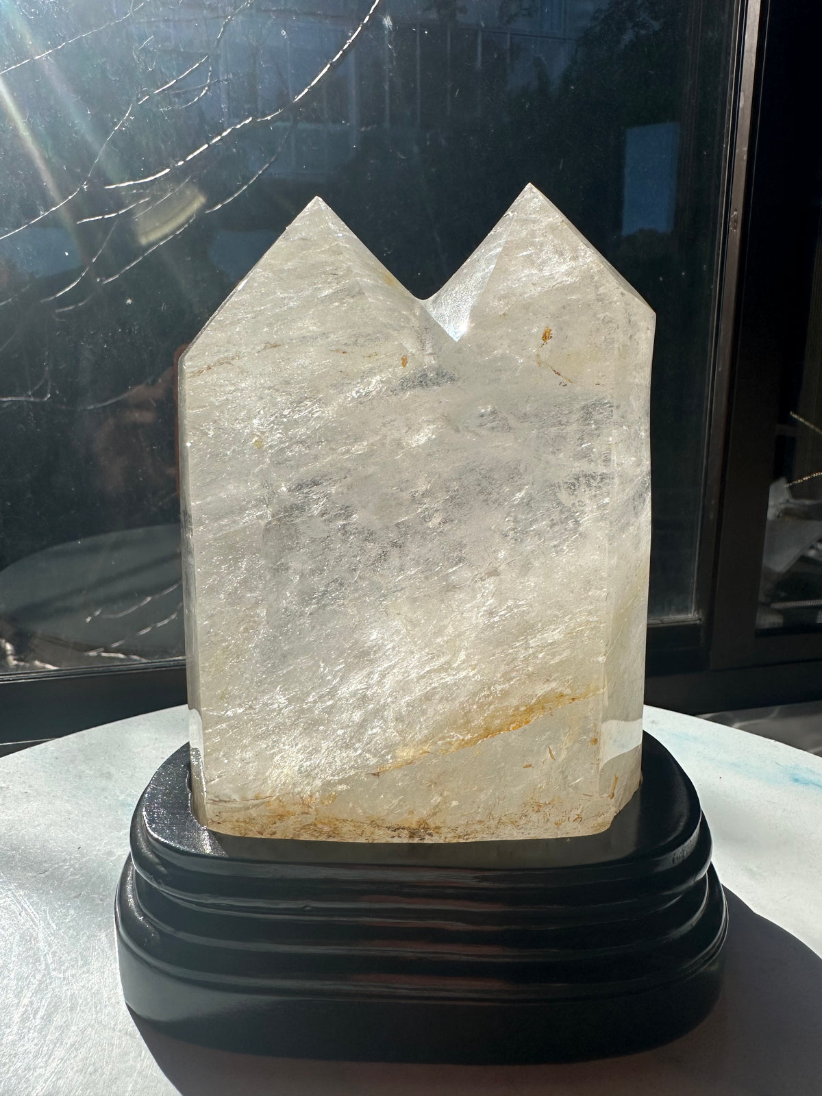 Brazilian Clear Quartz Twin Tower with Paired Points | 2kg 15.4cm Exact Piece