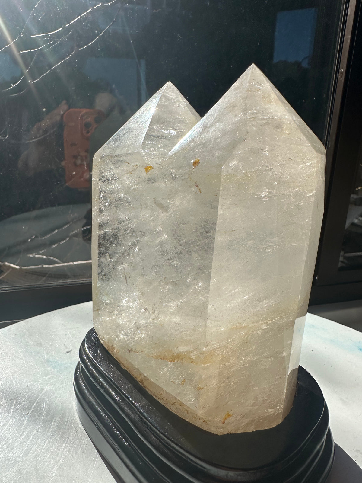 Brazilian Clear Quartz Twin Tower with Paired Points | 2kg 15.4cm Exact Piece