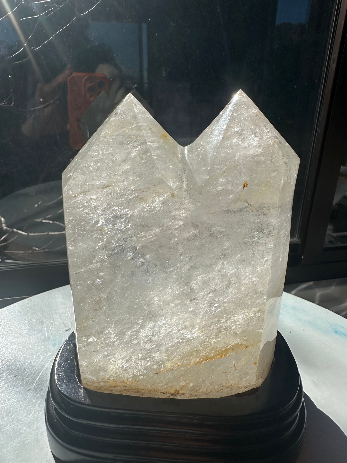 Brazilian Clear Quartz Twin Tower with Paired Points | 2kg 15.4cm Exact Piece