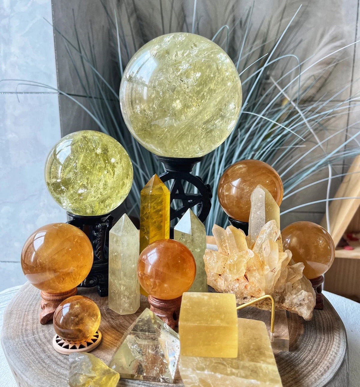 Honey Calcite Sphere | Natural Golden Crystal Ball 4–4.5cm