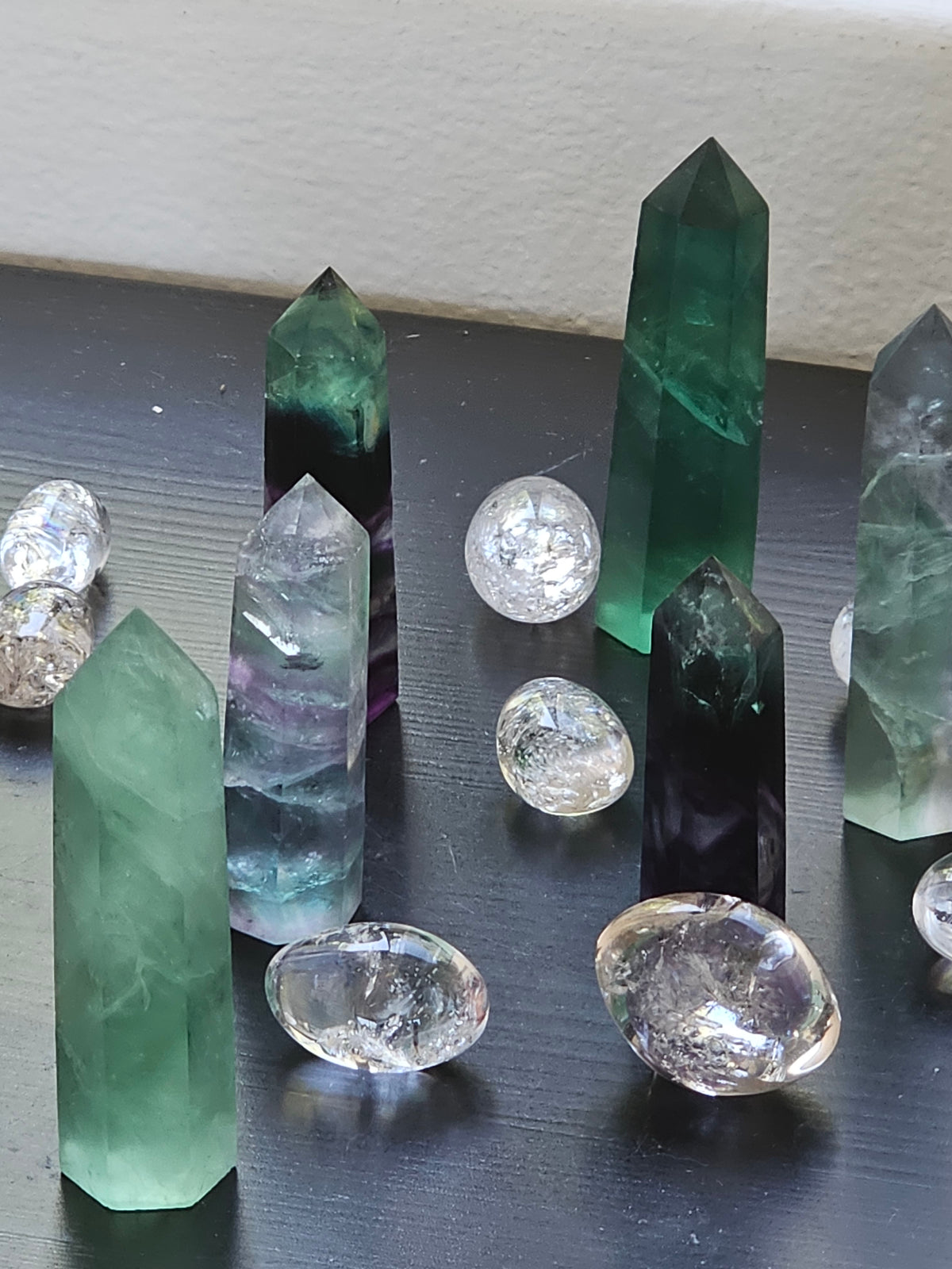 Fluorite Tower | Natural Crystal Point 6–8cm