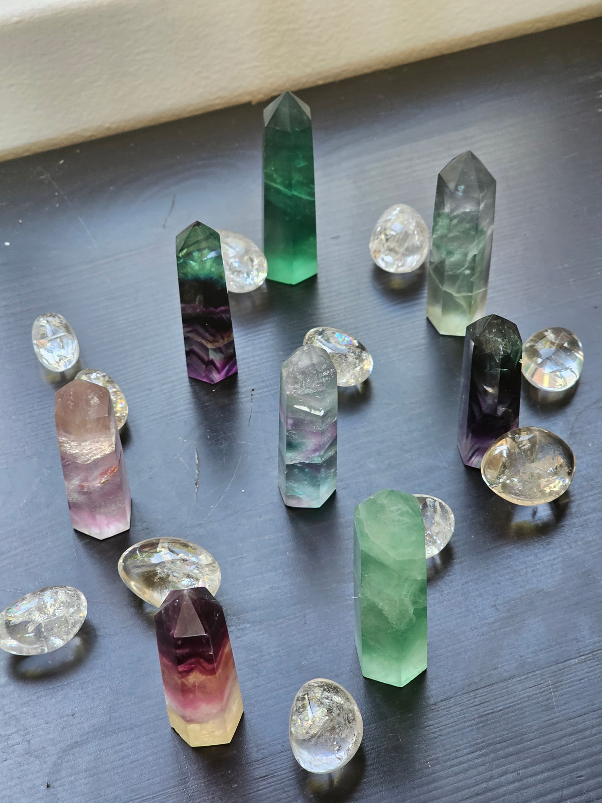 Fluorite Tower | Natural Crystal Point 6–8cm
