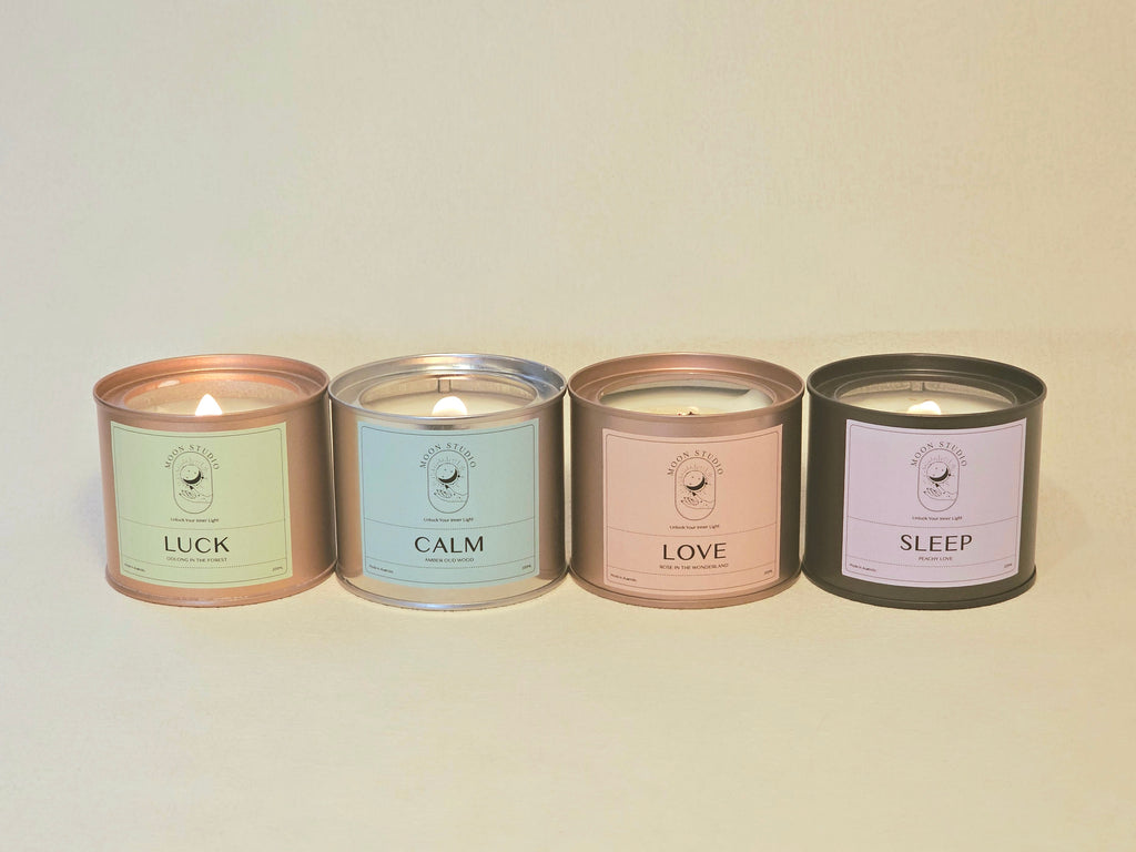Sleep Candle - Wooden Wick, Hand Poured in Sydney, Australia - Soy Wax, Romantic Home Fragrance