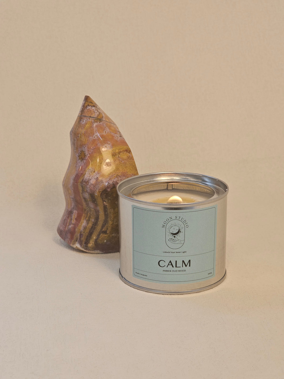 Calm Ritual Candle – Hand-Poured Soy Wax Candle product photo 8