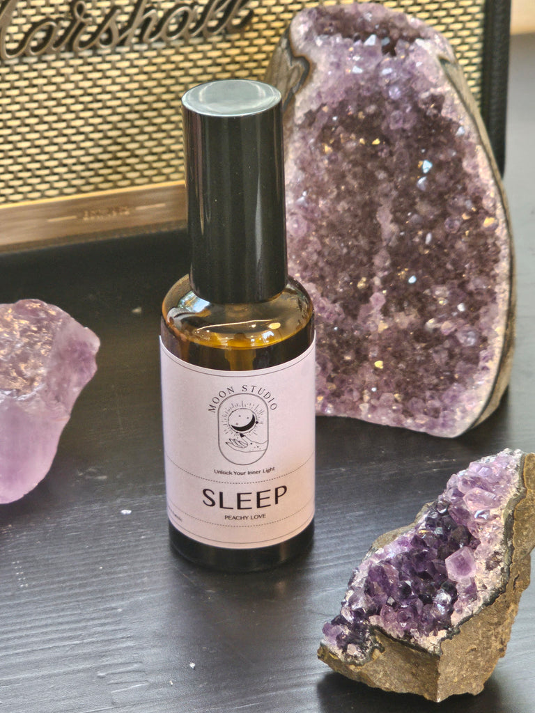 Spray de sommeil infusé à l'améthyste - Parfum Peachy Love - Versé à la main à Sydney, Australie