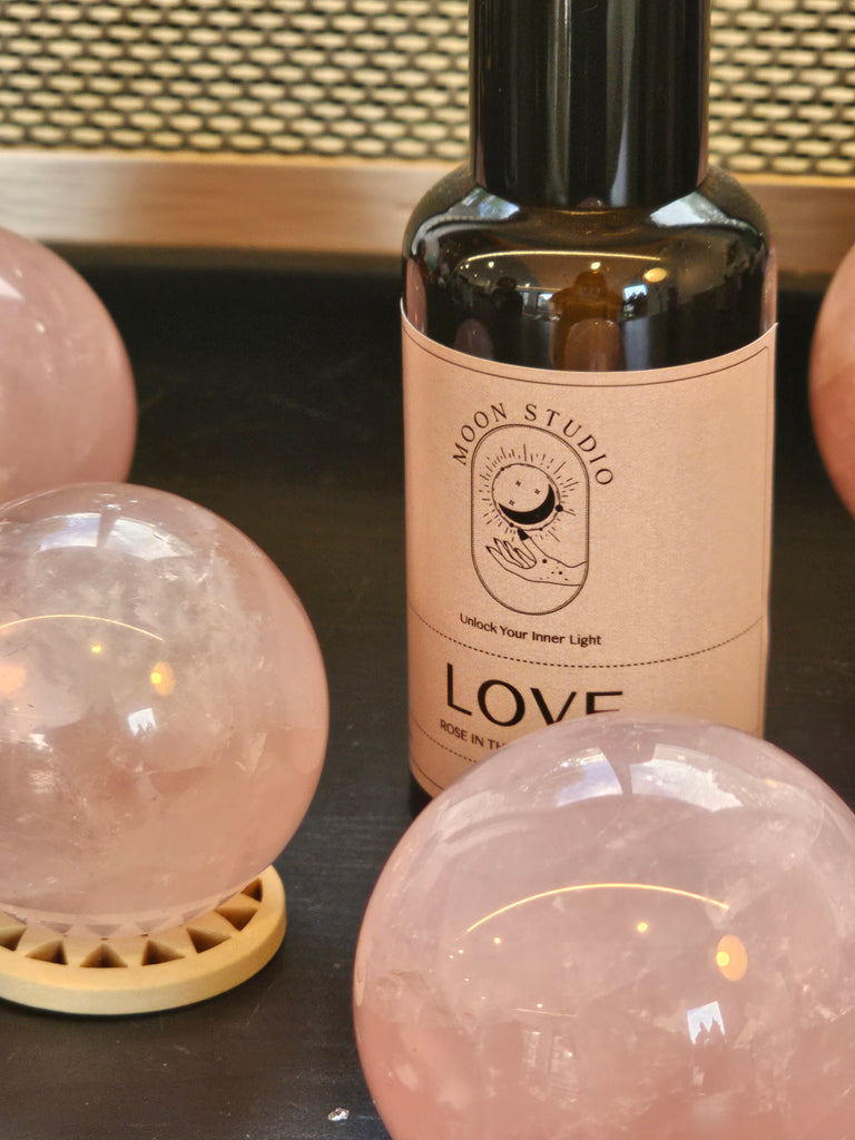 Love Spray Infused with Rose Quartz - Rose in the Wonderland Scent - Hand Poured in Sydney, Australia