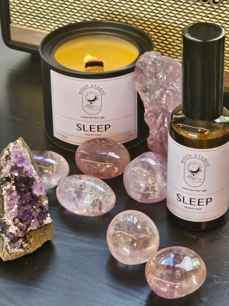 Sleep Spray Infused with Amethyst - Peachy Love Scent - Hand Poured in Sydney, Australia