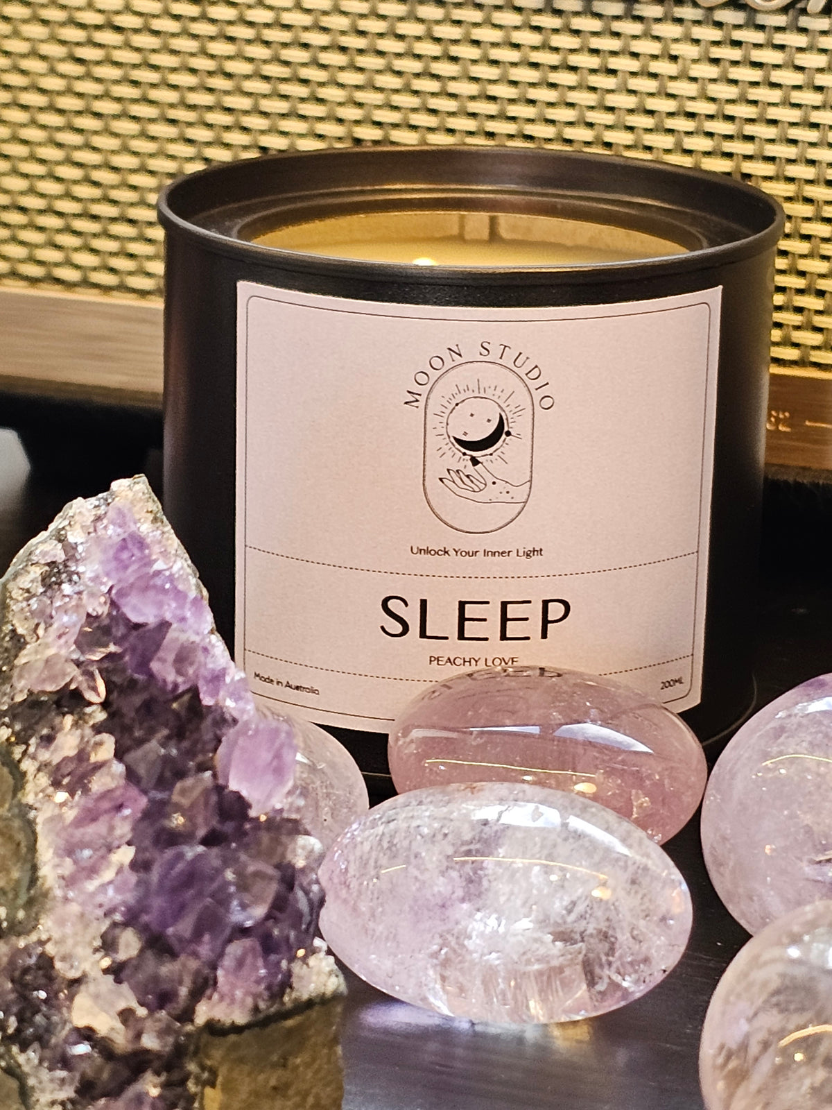 Sleep Ritual Candle | Hand-Poured Soy Wax with Wooden Wick
