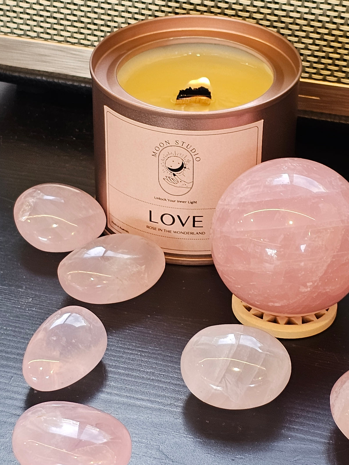 Rose Quartz Love Ritual Kit | Crystal, Candle & Spray