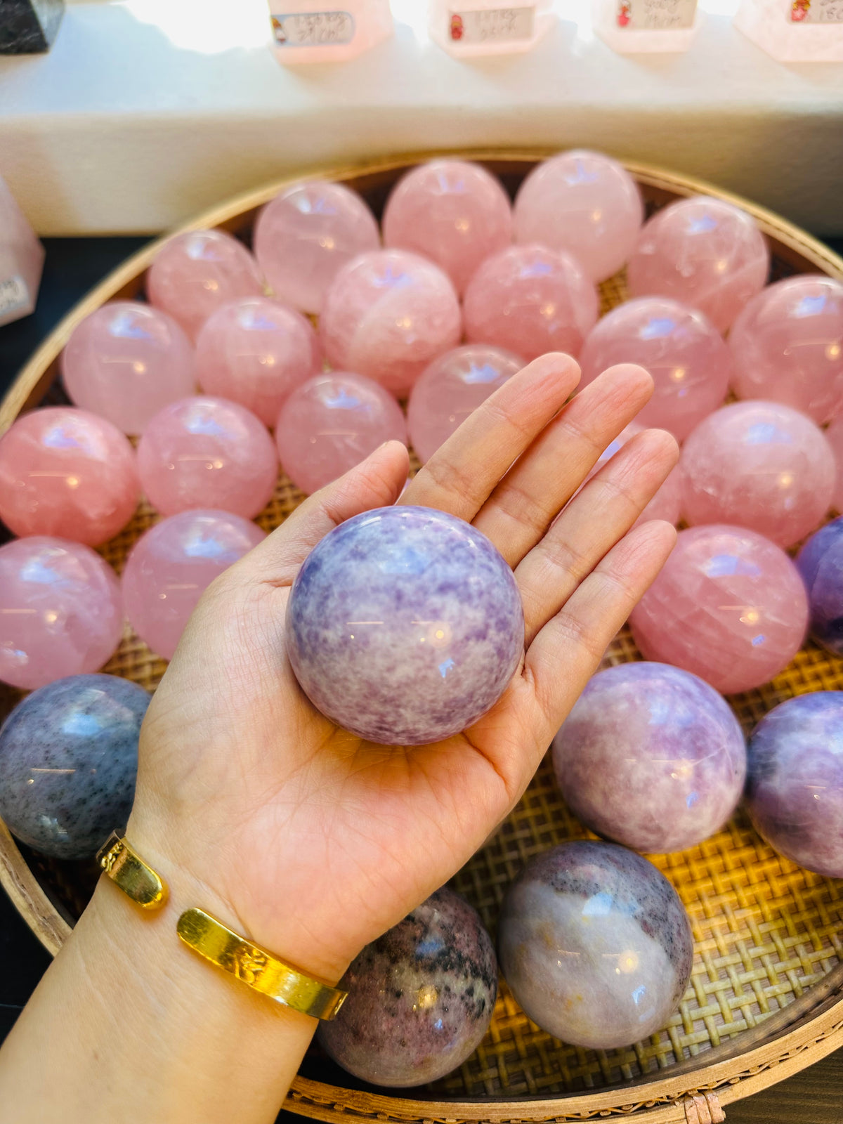 Lepidolite Sphere | Natural Purple Mineral Ball
