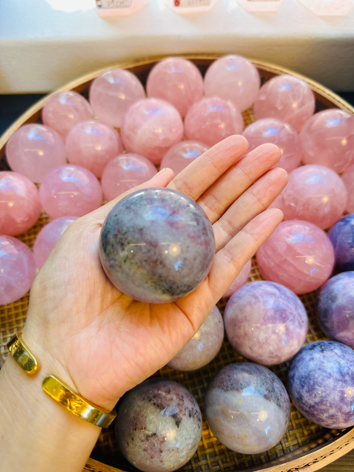 Lepidolite Sphere | Natural Purple Mineral Ball