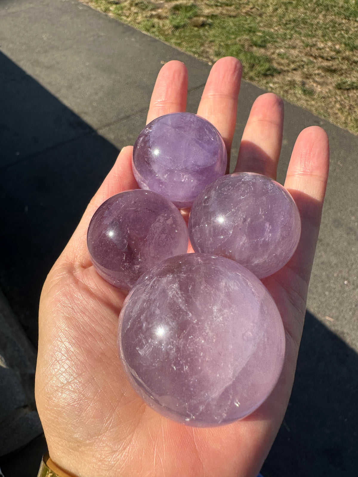 Amethyst Sphere, Natural Purple Crystal Ball – alternate view 13