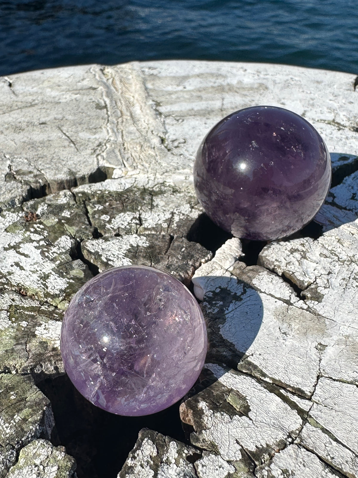 Amethyst Sphere, Natural Purple Crystal Ball – alternate view 5