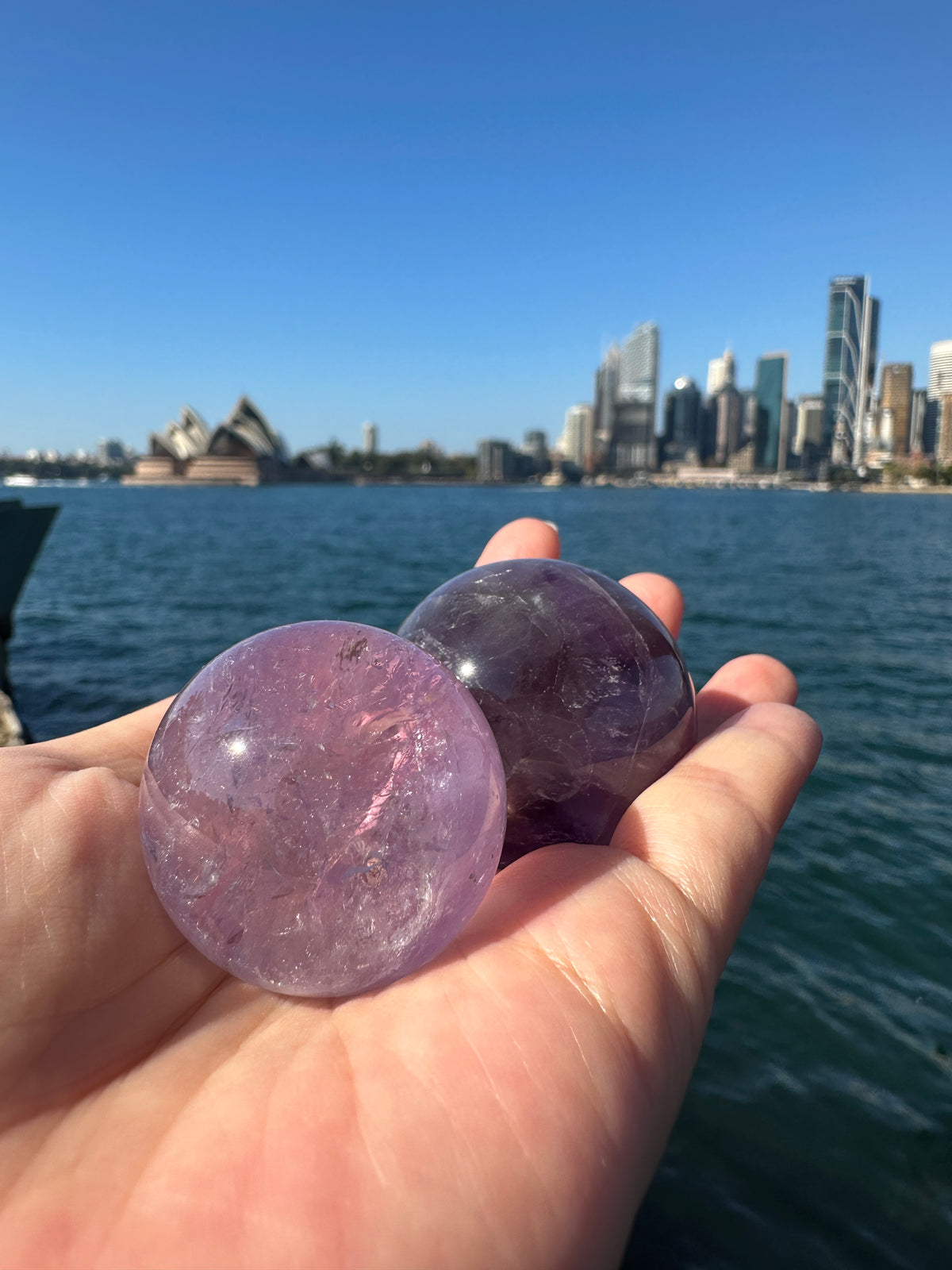 Amethyst Sphere, Natural Purple Crystal Ball – alternate view 12