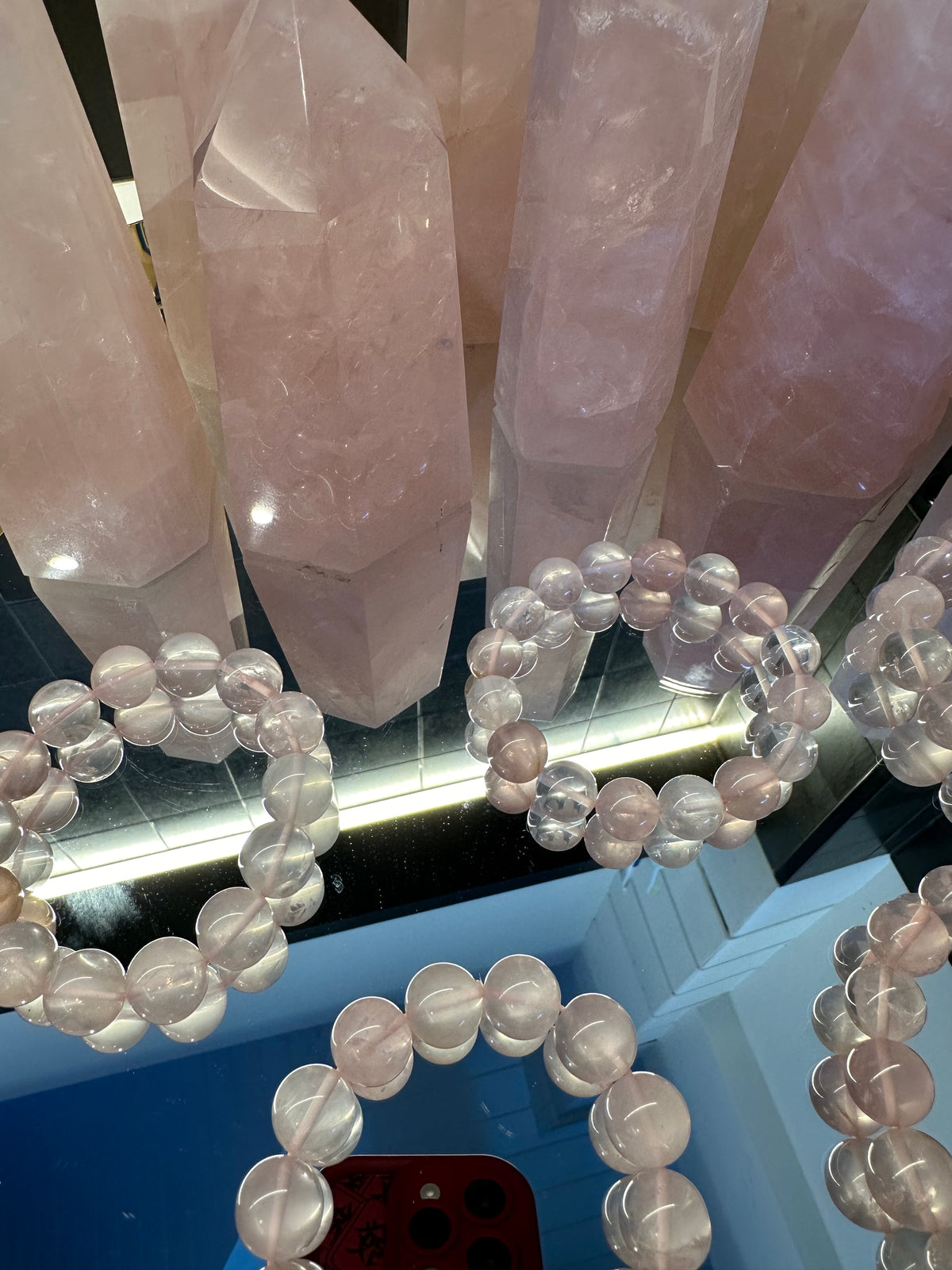 Mozambique Rose Quartz Bracelet | Natural Love Crystal