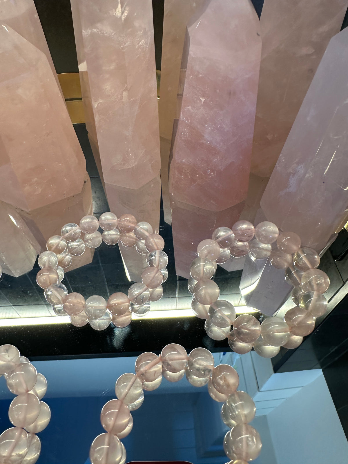 Mozambique Rose Quartz Bracelet | Natural Love Crystal