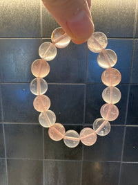 Mozambique Rose Quartz Bracelet | Natural Love Crystal