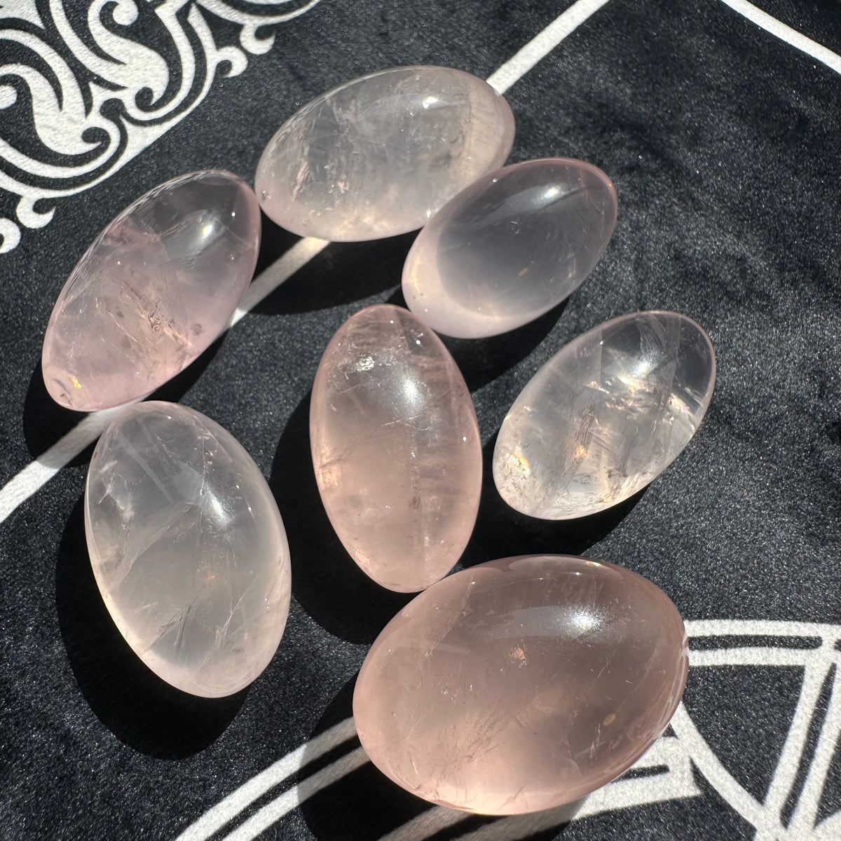 Mozambique Rose Quartz Tumbled Stones – Natural Pink Crystal product photo 4