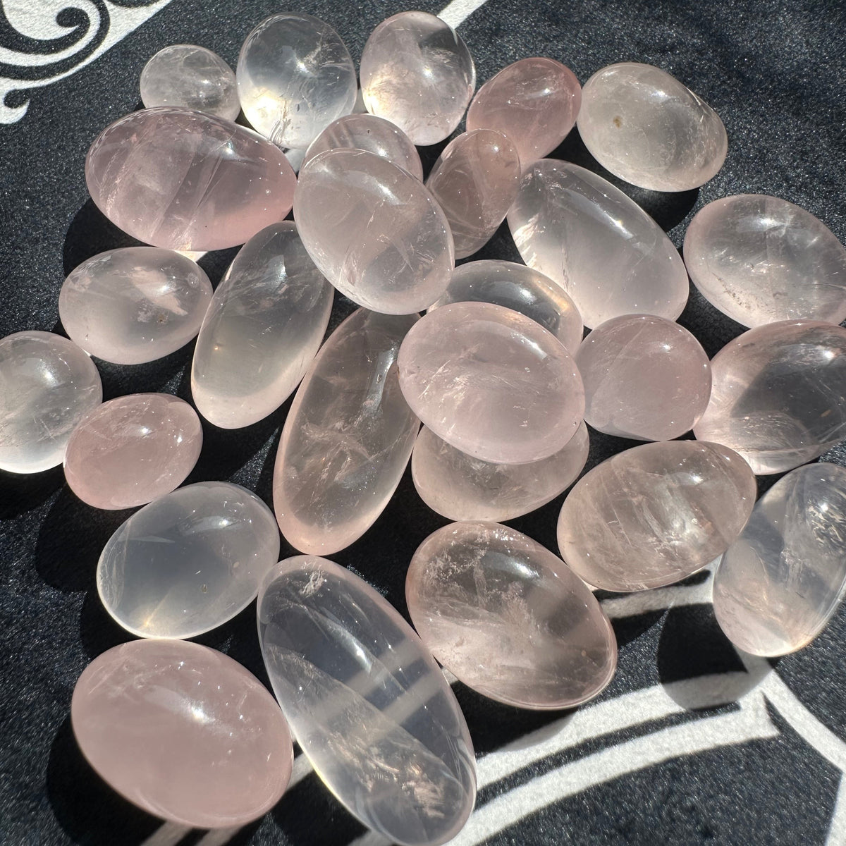 Mozambique Rose Quartz Tumbled Stones – Natural Pink Crystal product photo 6