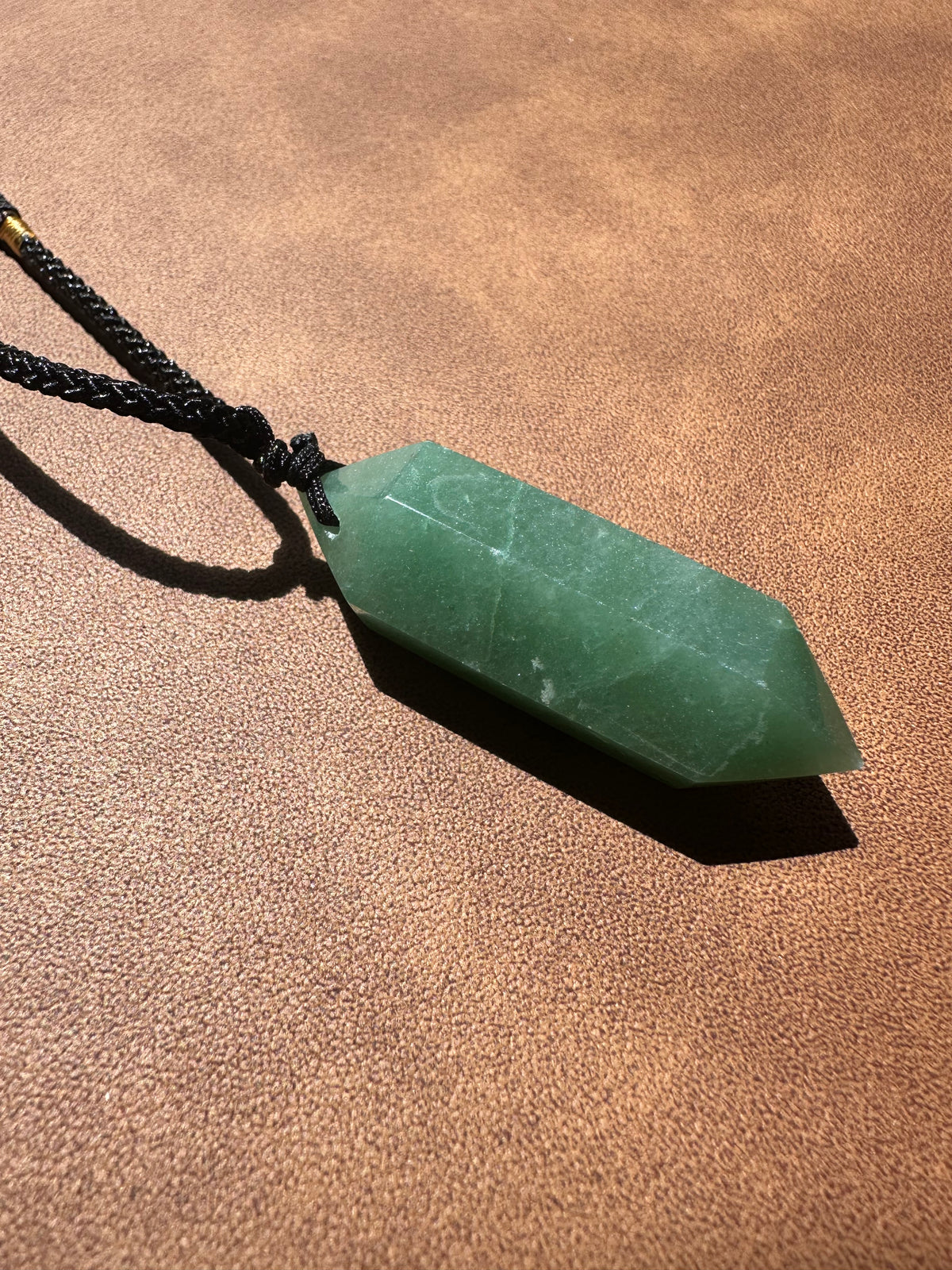 Green Aventurine Necklace – Natural 4–5cm Crystal Pendant product photo 4