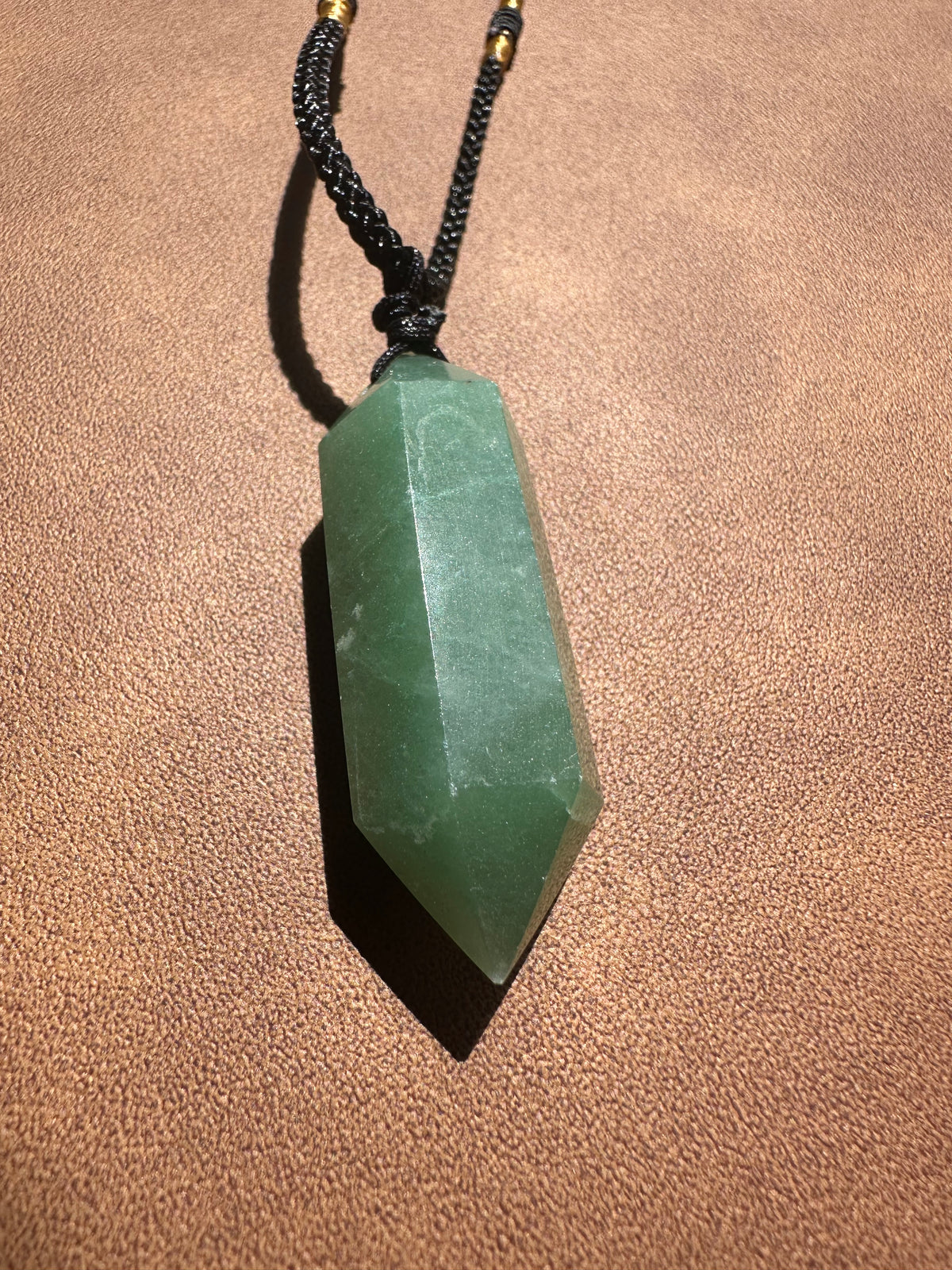 Green Aventurine Necklace – Natural 4–5cm Crystal Pendant product photo 3