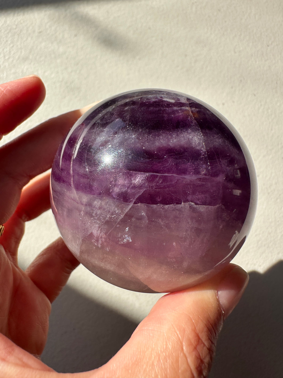 Purple Fluorite Sphere | Natural Crystal Ball 5–7cm