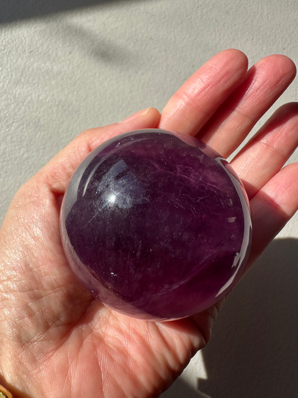 Purple Fluorite Sphere | Natural Crystal Ball 5–7cm