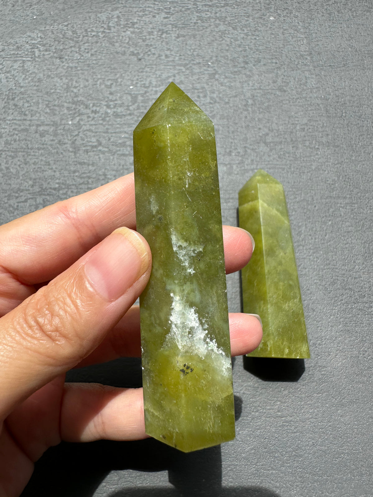 Green Jade Tower – Polished Green Crystal Point 6–8cm product photo 3