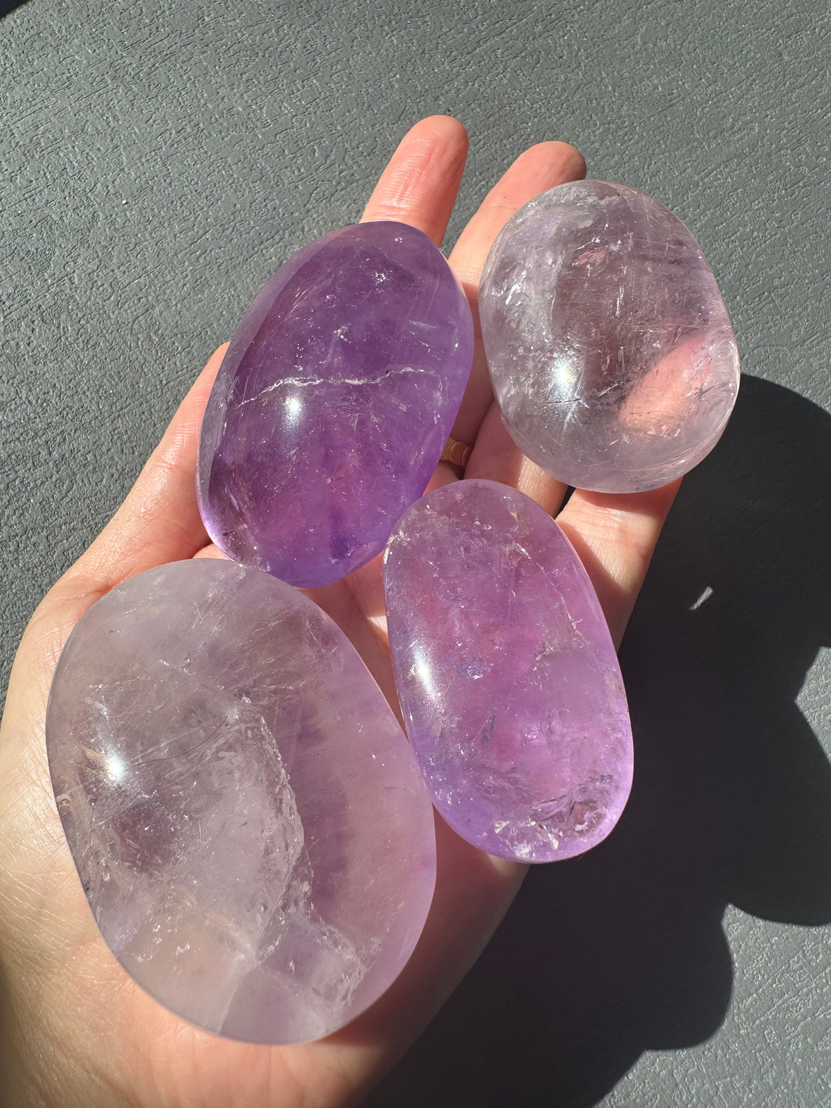 Brazilian Amethyst Palm Stone, Natural Purple Crystal – product overview