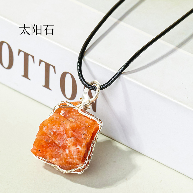 Raw Crystal Necklace | Natural Stone Pendant | Choose Your Stone