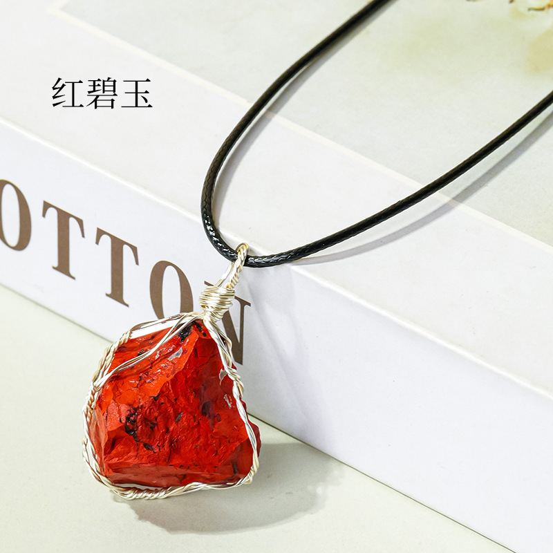 Raw Crystal Necklace | Natural Stone Pendant | Choose Your Stone