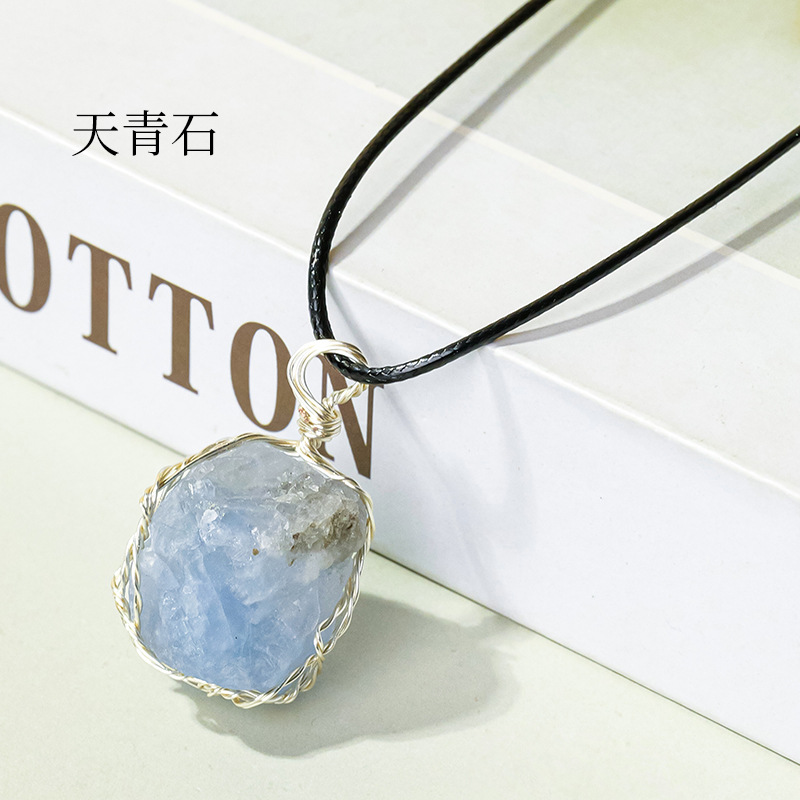 Raw Crystal Necklace | Natural Stone Pendant | Choose Your Stone