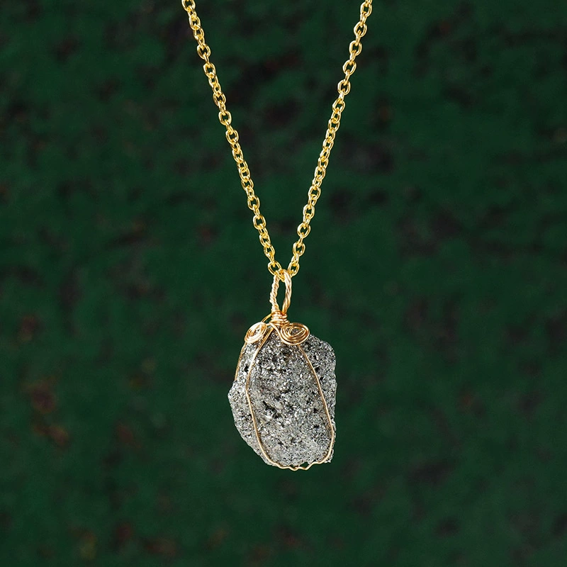 Raw Crystal Necklace – 14k Gold-Plated Chain product photo 7