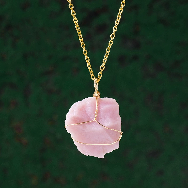 Raw Crystal Necklace – 14k Gold-Plated Chain product photo 9