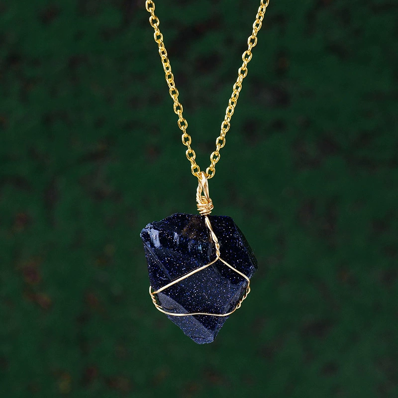 Raw Crystal Necklace – 14k Gold-Plated Chain product photo 10