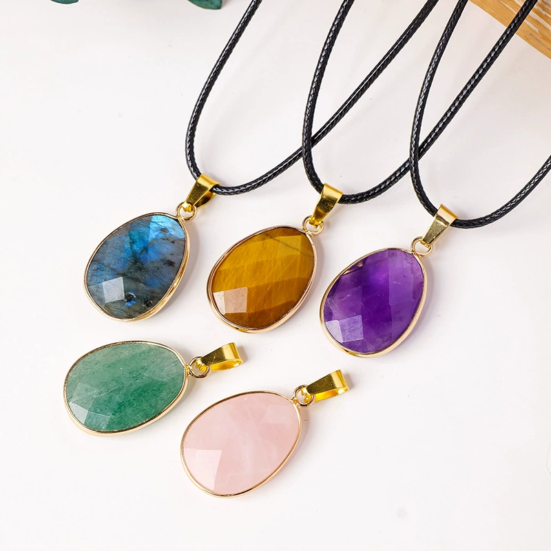 Crystal Drop Necklace – 3cm Teardrop Pendant product photo 1