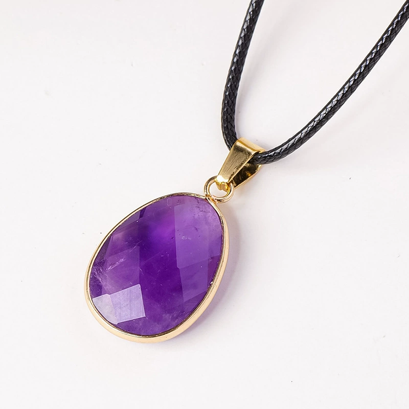 Crystal Drop Necklace – 3cm Teardrop Pendant product photo 4
