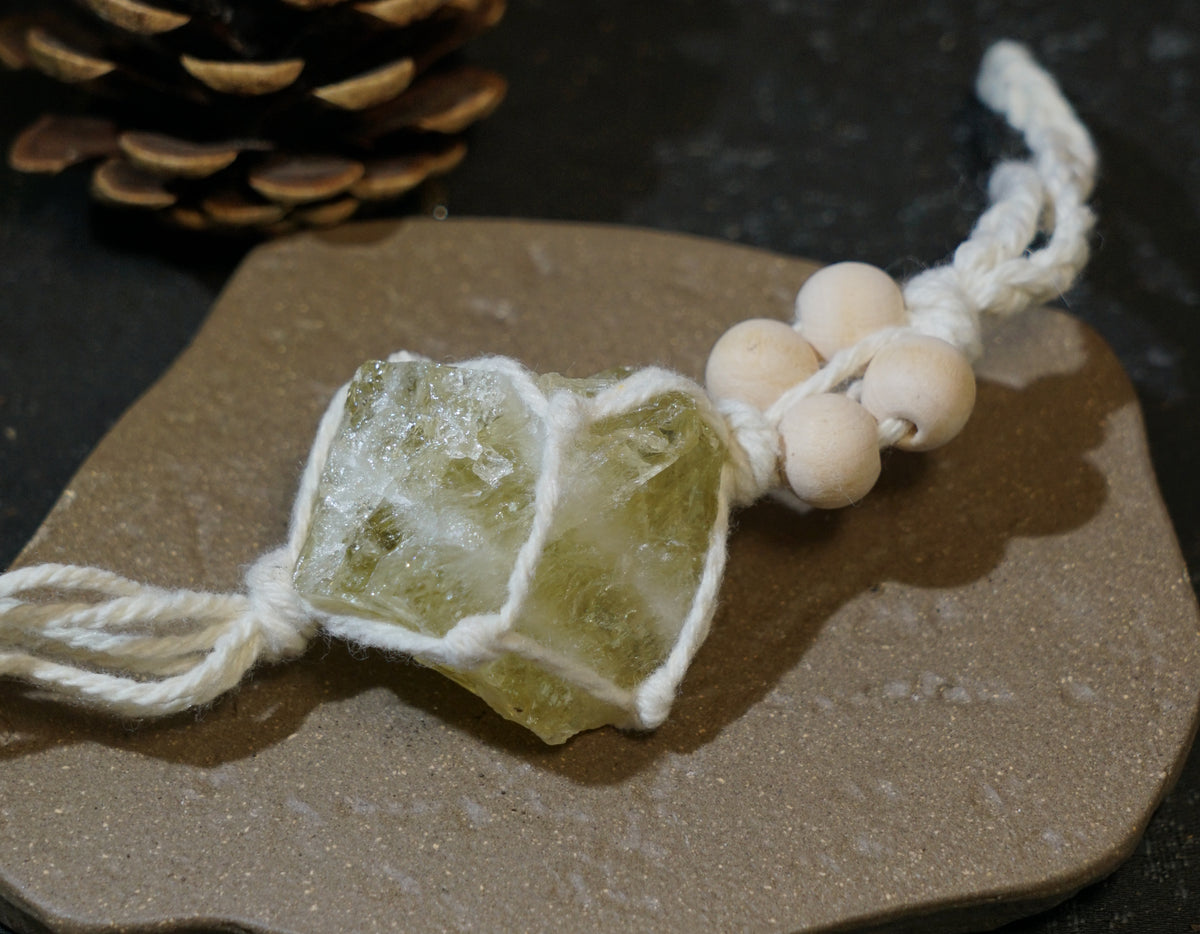 Raw Citrine Hanging Decor – product view