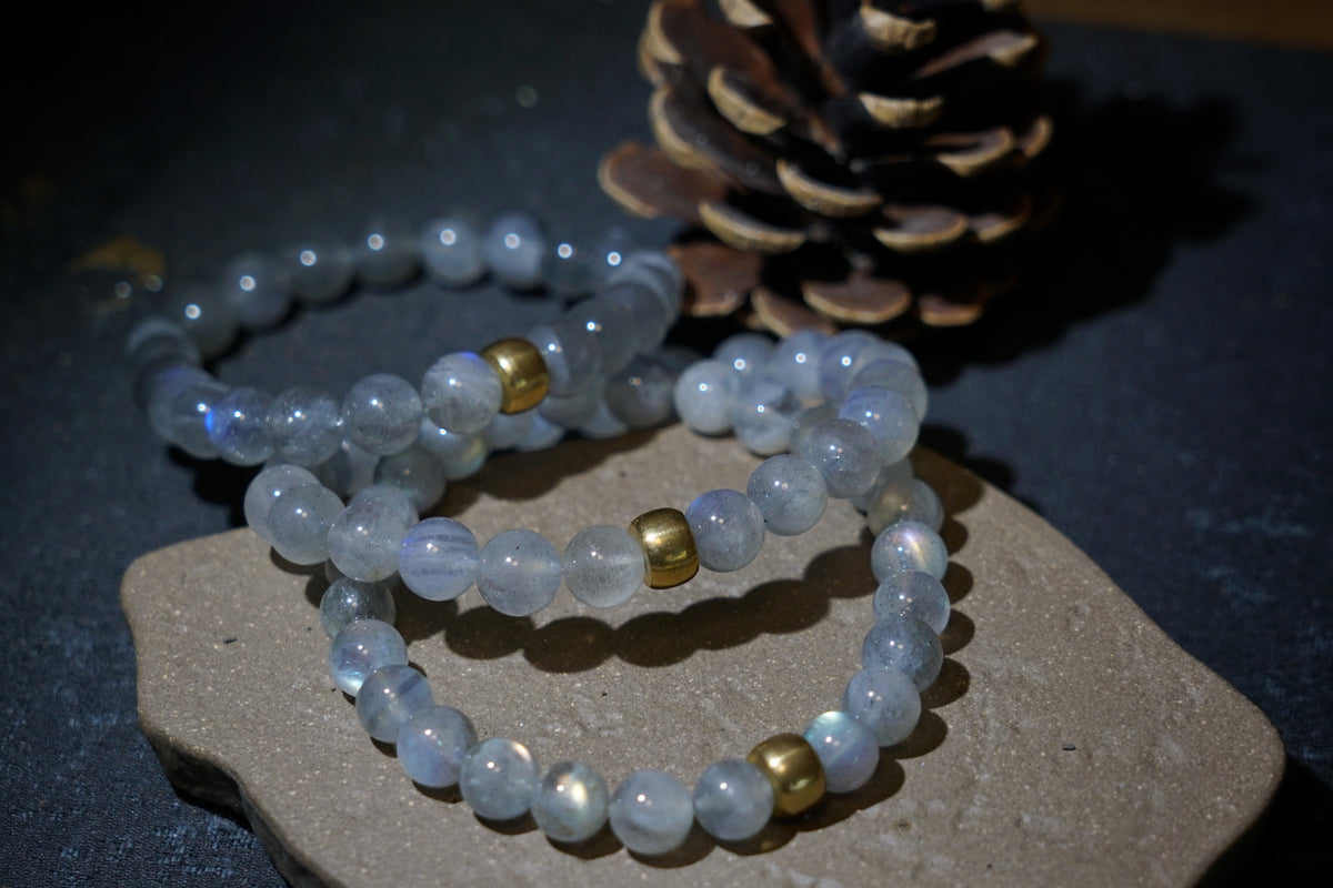 Moonstone Bracelet – Natural 7.5mm Stretch Beads product photo 10